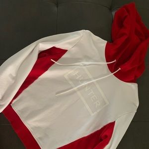 Hunter by target red & white hoodie